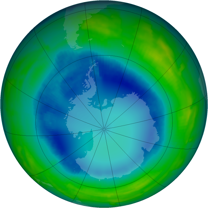 Ozone Map 1996-08-14